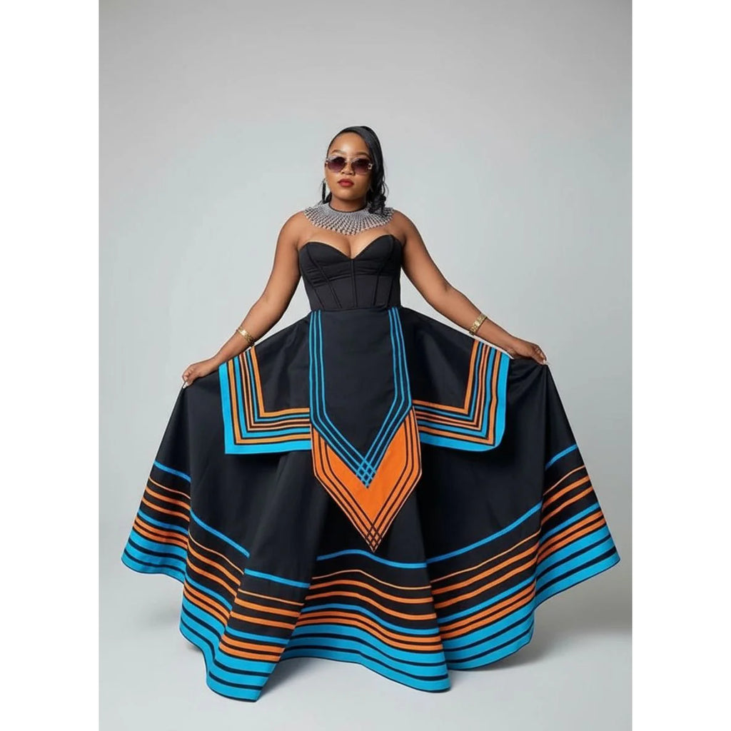 Heritage Luxe Sleeveless Midi 👗✨🌺